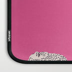 Leaping Cheetahs  Magenta Laptop Sleeve Gallery Image 3