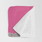 Leaping Cheetahs  Magenta Throw Blanket Gallery Image 3