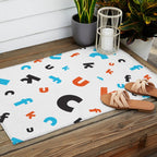 Naughty letters Outdoor Rug Gallery Image 2
