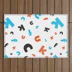 Naughty letters Outdoor Rug Gallery Image 1