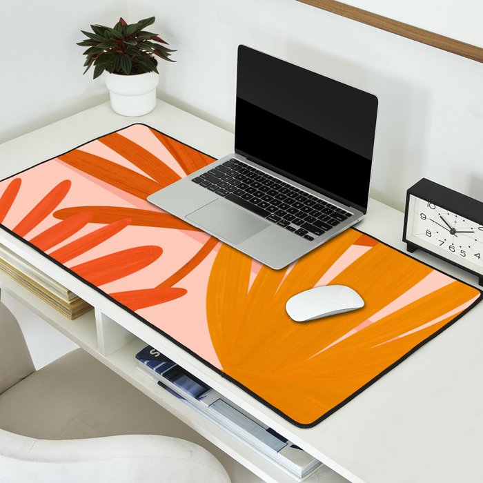 Cozy Sunset Palms Desk Mat Gallery Image 2