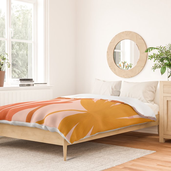 Cozy Sunset Palms Duvet Cover Gallery Image 2