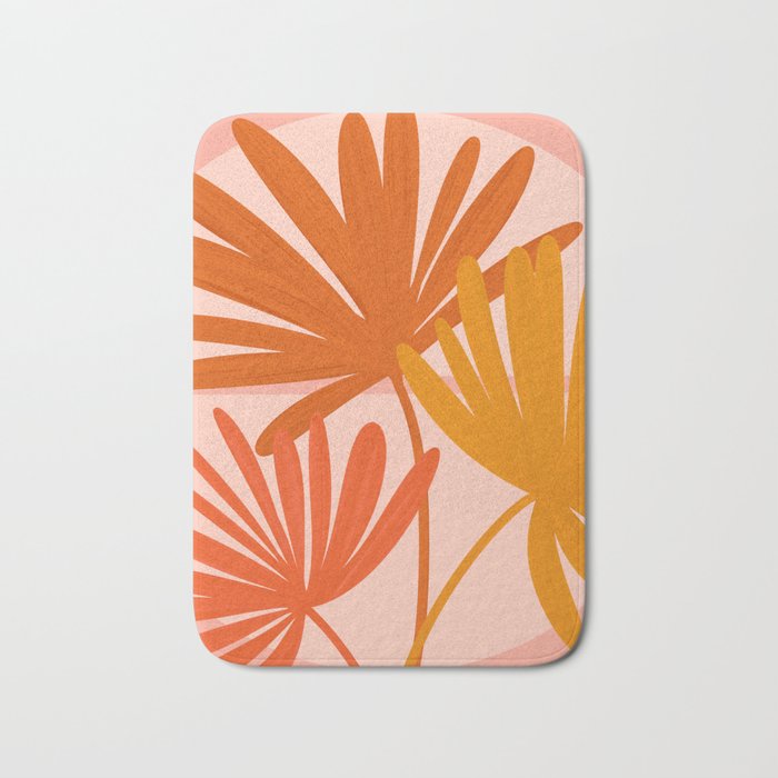Cozy Sunset Palms Bath Mat Gallery Image 1