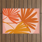 Cozy Sunset Palms Outdoor Rug Gallery Image 1