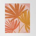 Cozy Sunset Palms Throw Blanket Gallery Image 2