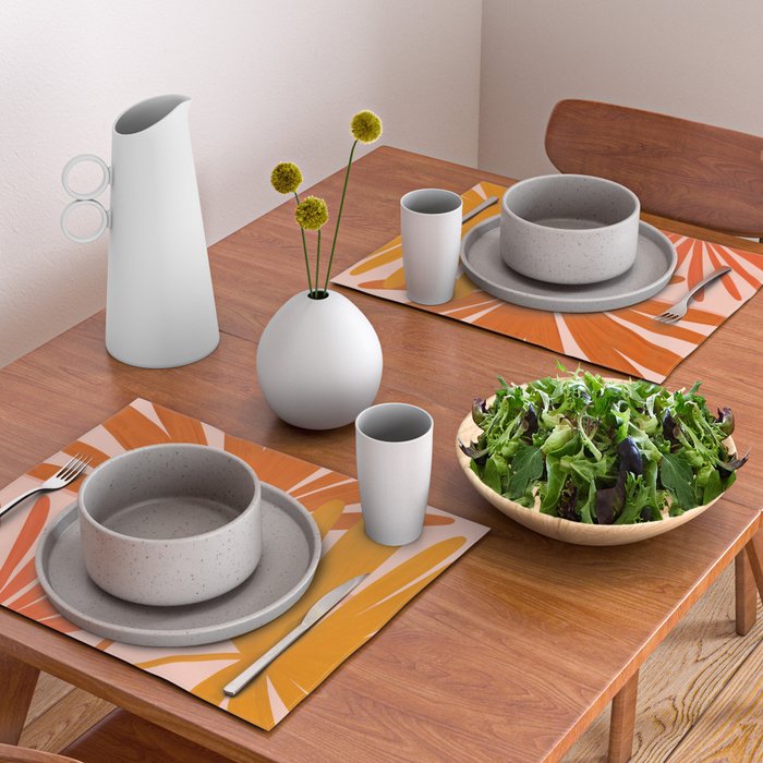 Cozy Sunset Palms Placemat Gallery Image 2