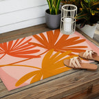 Cozy Sunset Palms Outdoor Rug Gallery Image 2