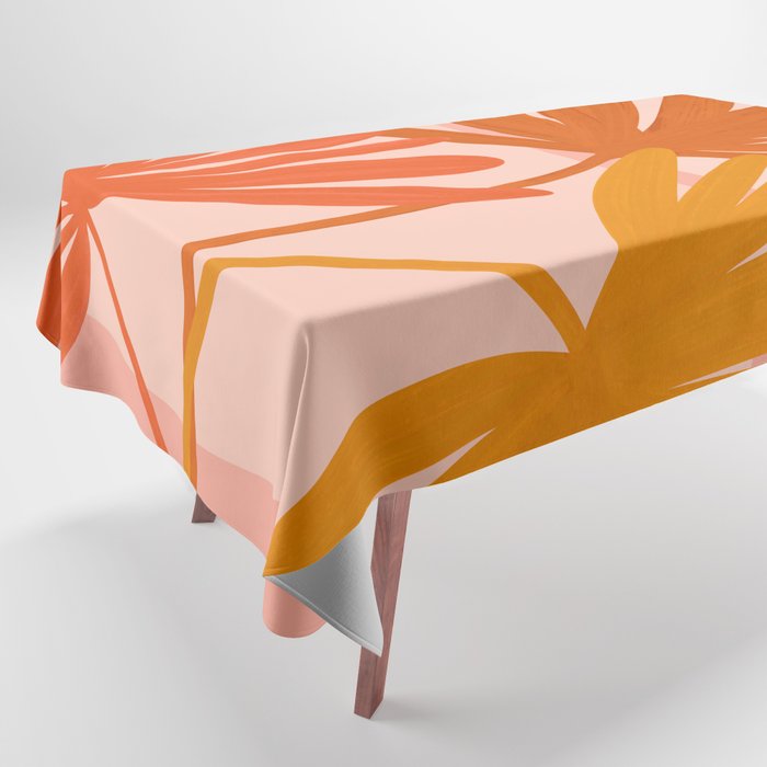 Cozy Sunset Palms Tablecloth Gallery Image 1