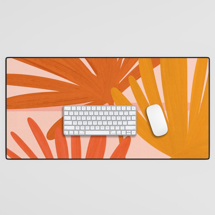 Cozy Sunset Palms Desk Mat Gallery Image 1