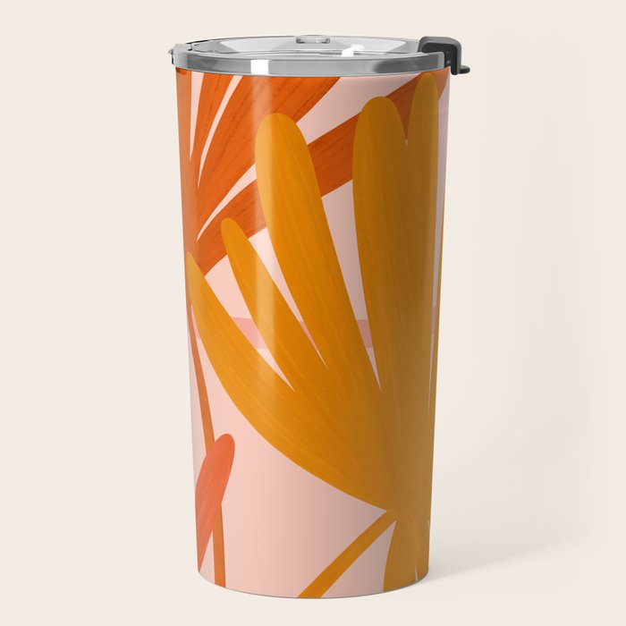 Cozy Sunset Palms Travel Mug Gallery Image 2