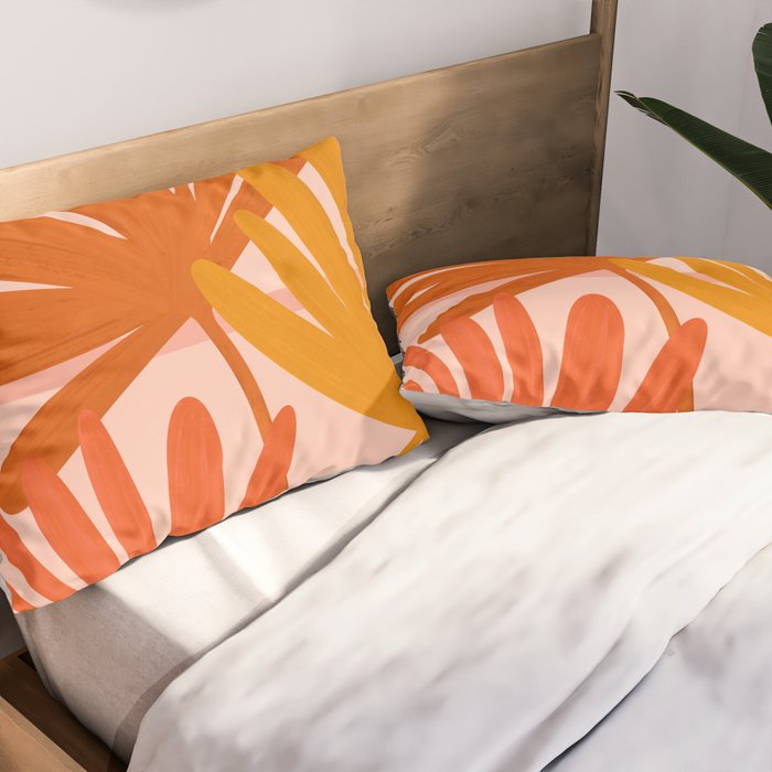 Cozy Sunset Palms Pillow Sham Gallery Image 2