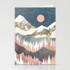 Winter Peaks Stationery Card Gallery Image 2