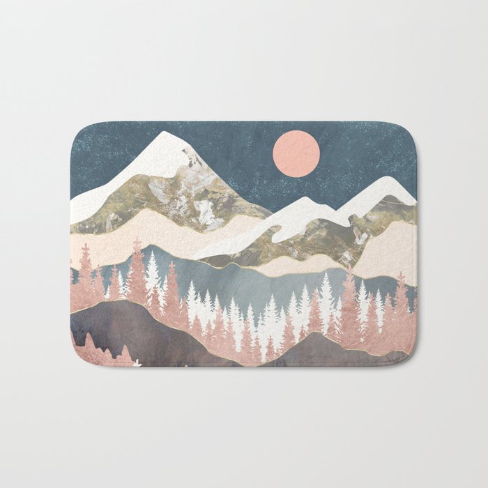 Winter Peaks Bath Mat Gallery Image 1