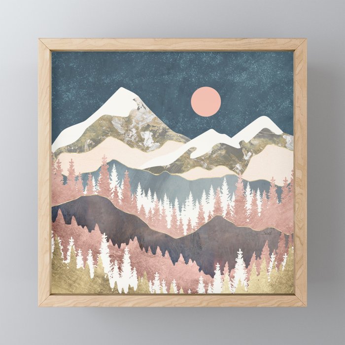 Winter Peaks Mini Art Print Gallery Image 1