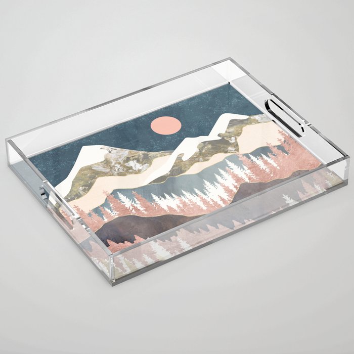 Winter Peaks Acrylic Tray Gallery Image 1