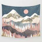 Winter Peaks Wall Tapestry Gallery Image 4