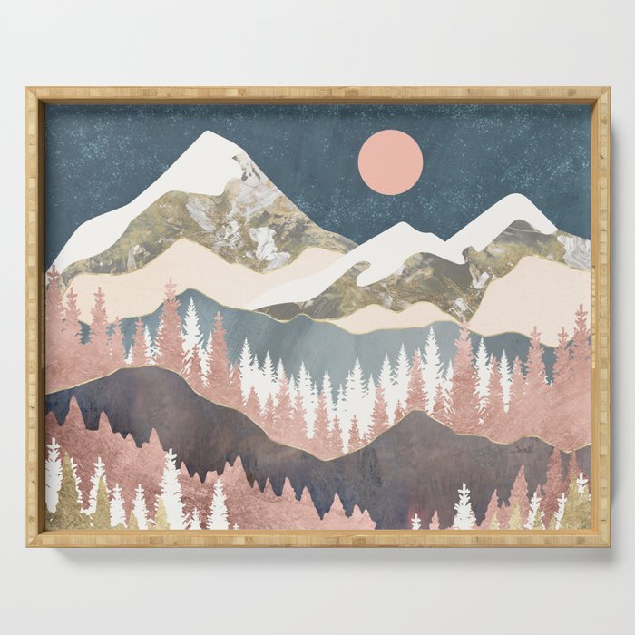 Winter Peaks Serving Tray Gallery Image 1