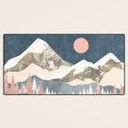 Winter Peaks Desk Mat Gallery Image 3