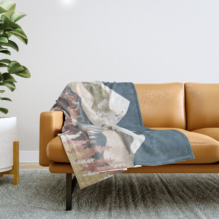 Winter Peaks Throw Blanket Gallery Image 1