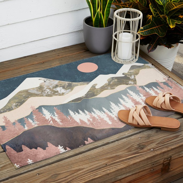 Winter Peaks Outdoor Rug Gallery Image 2