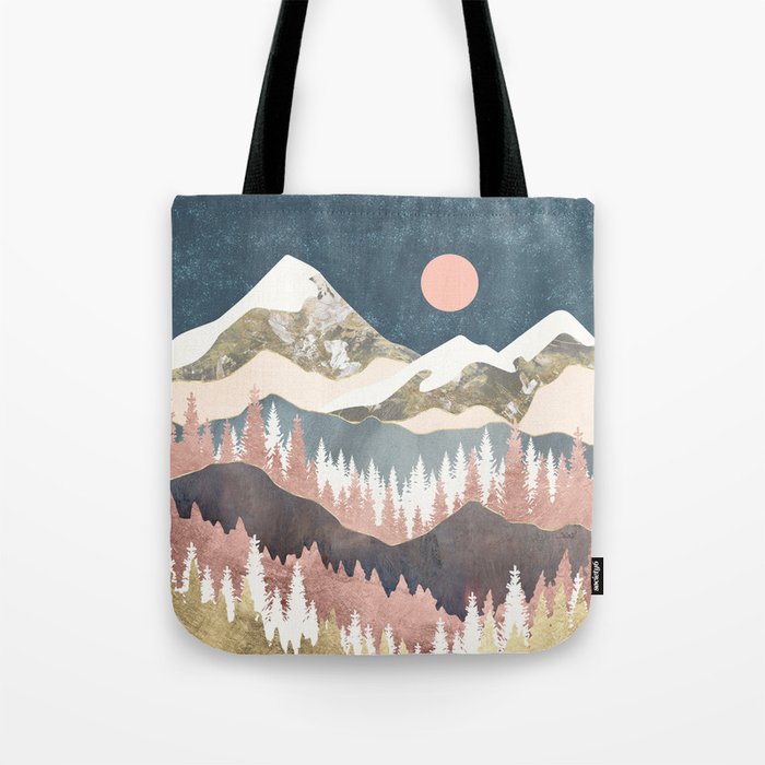 Winter Peaks Tote Bag Gallery Image 1