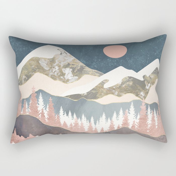 Winter Peaks Rectangular Pillow Gallery Image 1