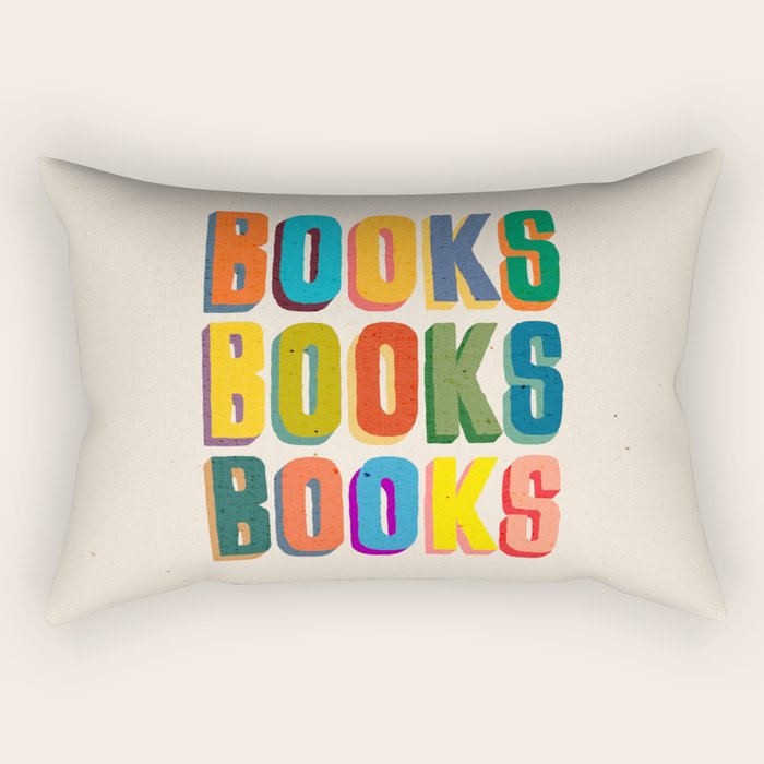 Books books books Rectangular Pillow Gallery Image 2