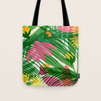 Modern Breezy Hawaiian Print  Tote Bag Gallery Image 1