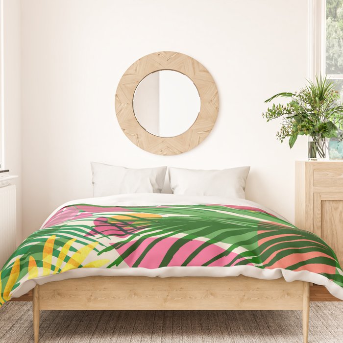 Modern Breezy Hawaiian Print  Duvet Cover Gallery Image 3