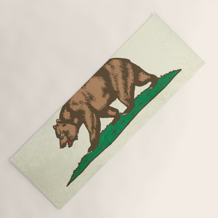 California Republic Flag Yoga Mat Gallery Image 1