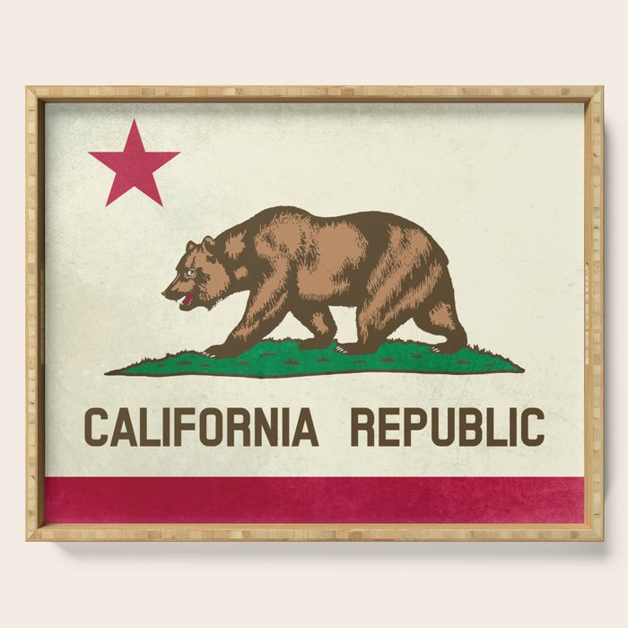 California Republic Flag Serving Tray Gallery Image 1
