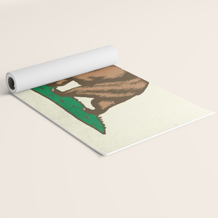 California Republic Flag Yoga Mat Gallery Image 2