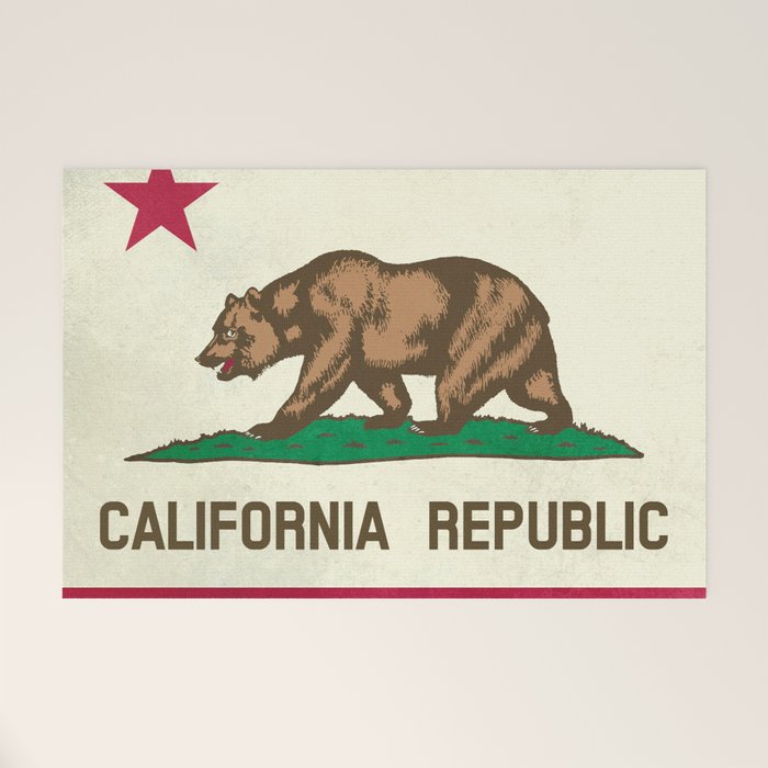 California Republic Flag Welcome Mat Gallery Image 1