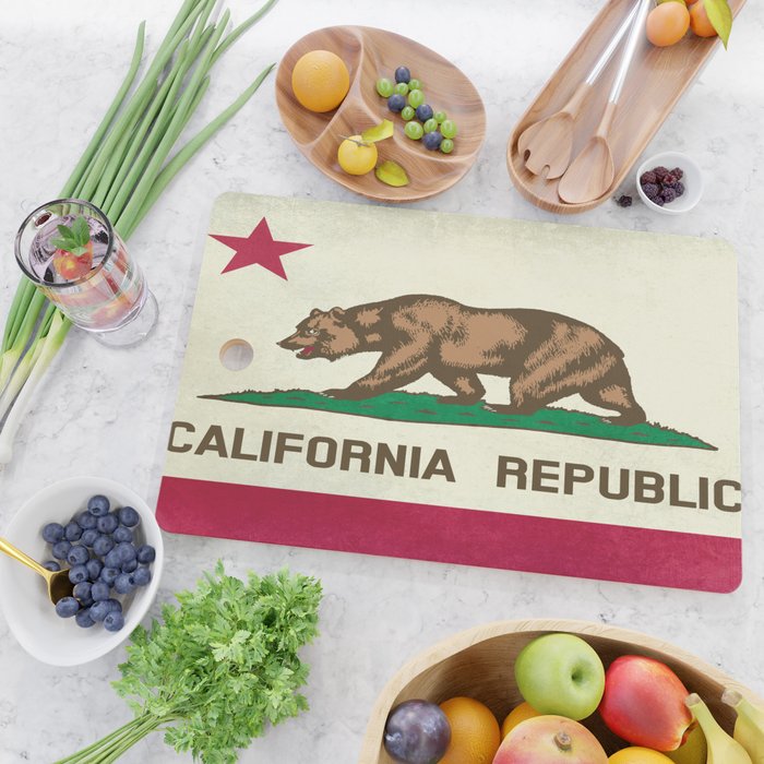 California Republic Flag Cutting Board Gallery Image 2