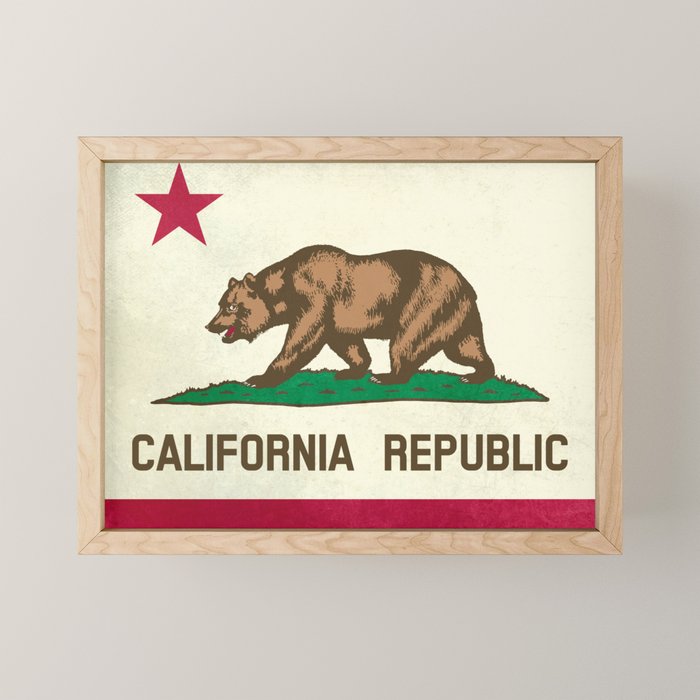 California Republic Flag Mini Art Print Gallery Image 1