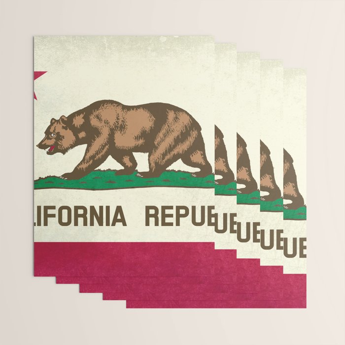 California Republic Flag Wrapping Paper Gallery Image 3