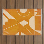 Abstract line art 32 Outdoor Rug Gallery Image 1