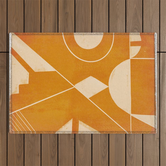 Abstract line art 32 Outdoor Rug Gallery Image 1