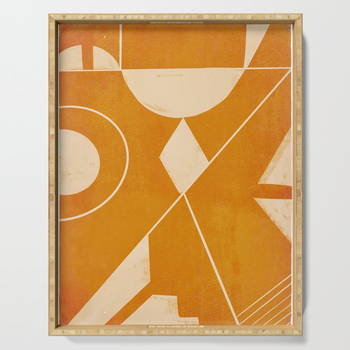 Abstract line art 32 Serving Tray Gallery Image 1