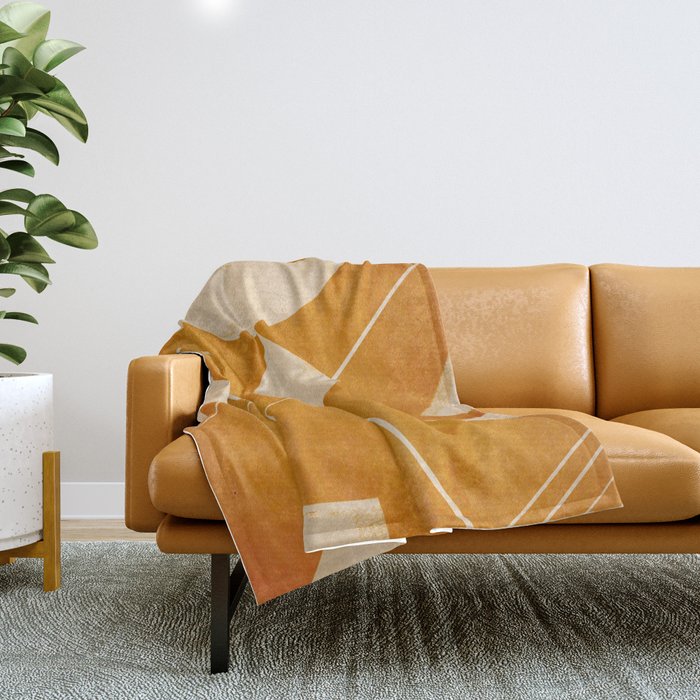 Abstract line art 32 Throw Blanket Gallery Image 1
