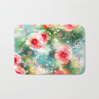 Abstract painting nature and geometric Bath Mat Gallery Image 1