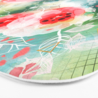 Abstract painting nature and geometric Bath Mat Gallery Image 3