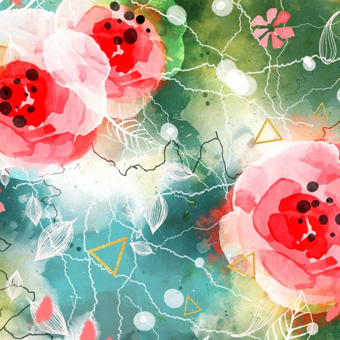 Abstract painting nature and geometric Coffee Mug Gallery Image 2