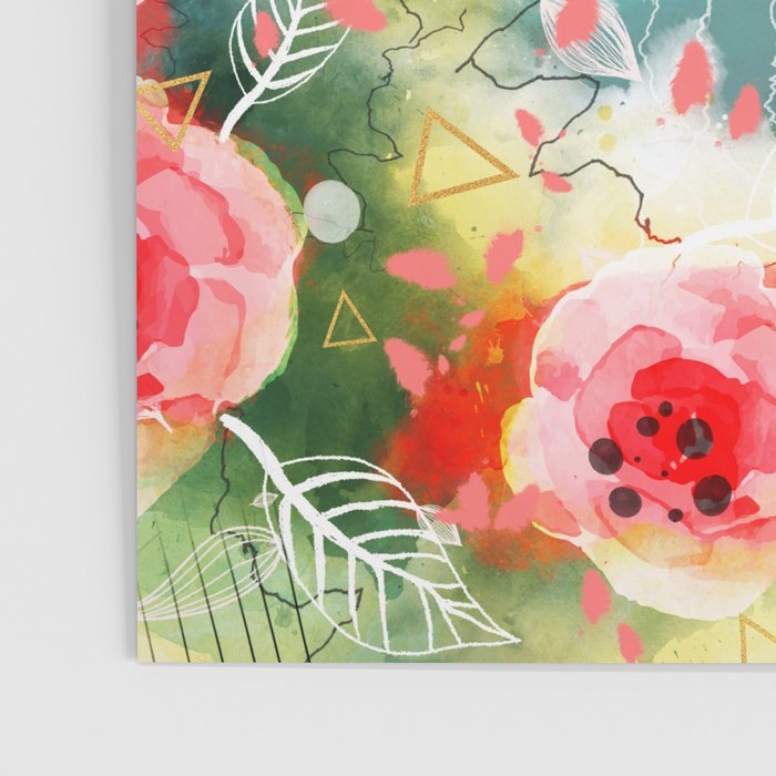 Abstract painting nature and geometric Poster Gallery Image 3