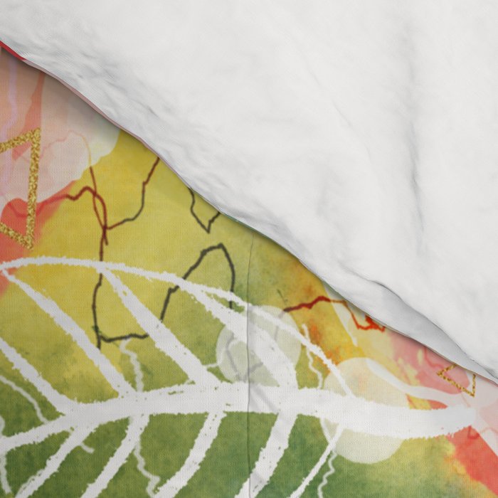 Abstract painting nature and geometric Comforter Gallery Image 4
