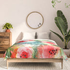 Abstract painting nature and geometric Comforter Gallery Image 3