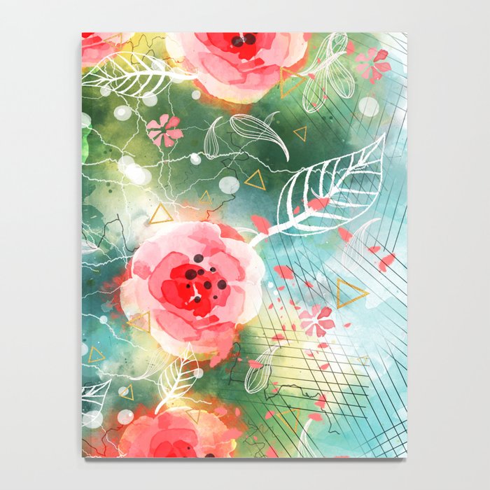Abstract painting nature and geometric Notebook Gallery Image 4