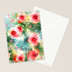 Abstract painting nature and geometric Stationery Card Gallery Image 2