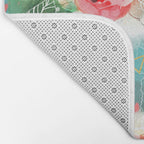 Abstract painting nature and geometric Bath Mat Gallery Image 2