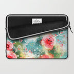 Abstract painting nature and geometric Laptop Sleeve Gallery Image 2